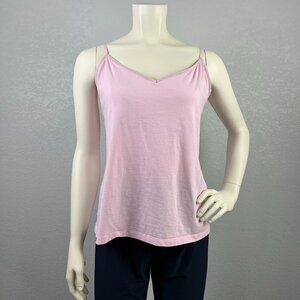 Old Navy pale pink cami tank top with built in bra with adjustable straps